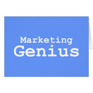 Marknadsföring Genius Gifts Hälsningskort
