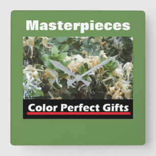 Marknadsföring honeysuckle fyrkantig klocka