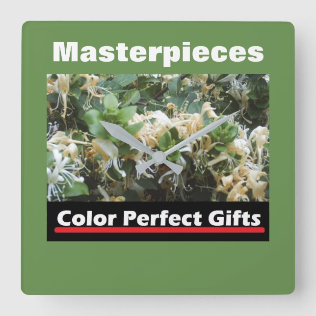 Marknadsföring honeysuckle fyrkantig klocka (Framsida)