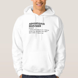 Marknadsföring Manager Humor Hoodie