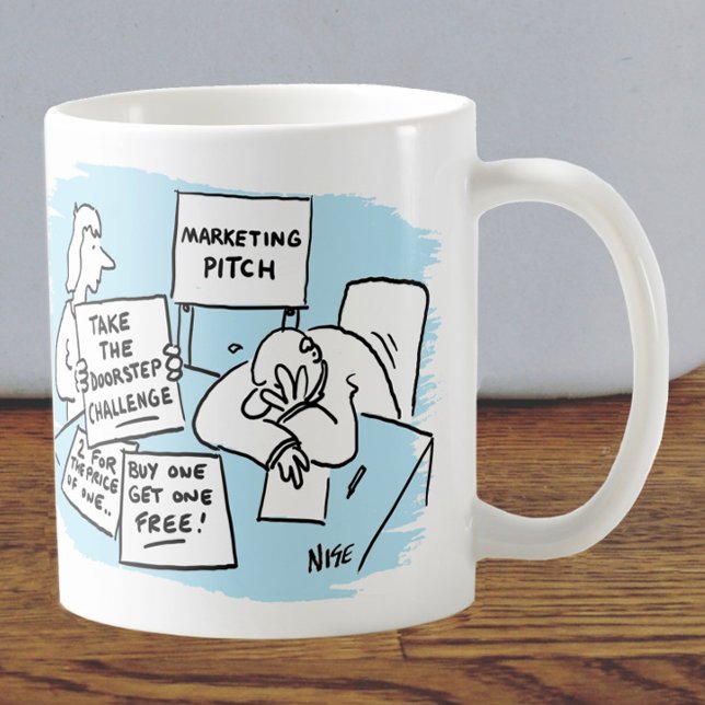 Marknadsföring Manager med Sales Kampanj Ideas Kaffemugg (Skapare uppladdad)