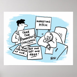 Marknadsföring Manager med Sales Kampanj Ideas Poster