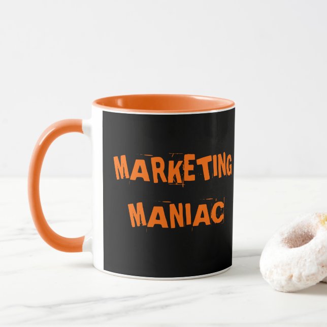 Marknadsföring Maniac Funny Manager Exec-jobbtitel Mugg (Med munk)