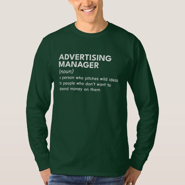 Marknadsföring Mind med Humor T Shirt (Framsida)