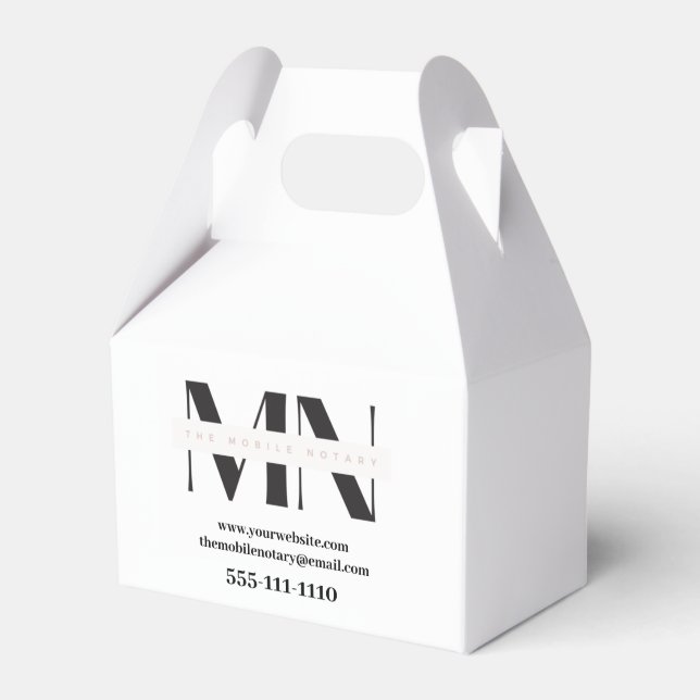 Marknadsföring-ruta för Mobile Notary Business Presentaskar (Framsidan Sidan)