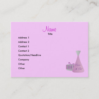 Marknadsföring Scents Visitkort