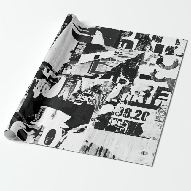 Marknadsföringen poster kollage backgrou presentpapper (Utrullad)