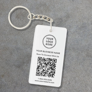 Marknadsföringsanslutning med USA:s Logotyp QR-kod Nyckelring