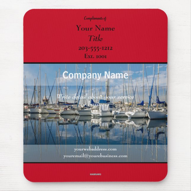 Marknadsföringsbänkar - HAMbyWG Musmatta (Framsidan)