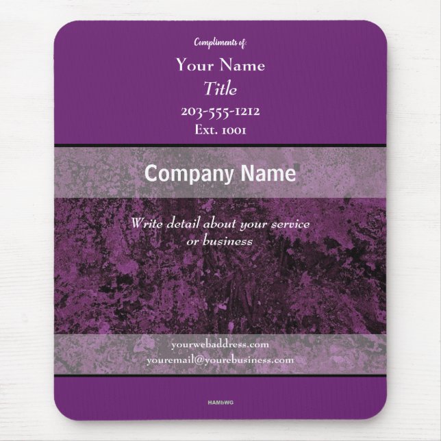 Marknadsföringsfilmen Mousepad Plum - HAMbyWG Musmatta (Framsidan)