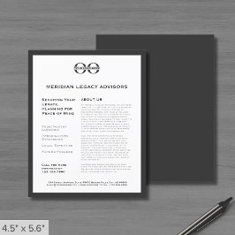 Marknadsföringsflyg med Logotyp av Anpassningsbar Flygblad