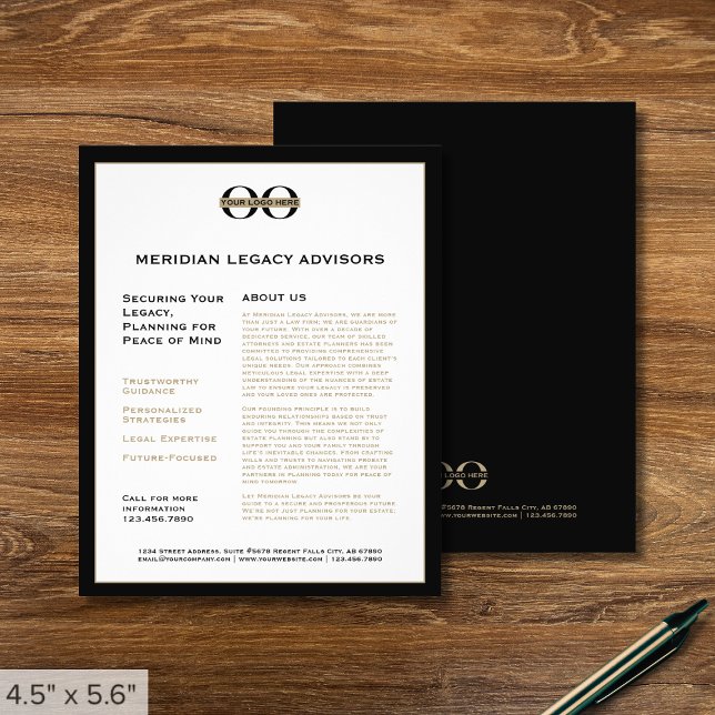 Marknadsföringsflyg med Logotyp av Anpassningsbar Flygblad (Skapare uppladdad)