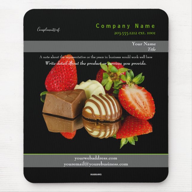 Marknadsföringsmaterial för Mousepad Candy Theme - Musmatta (Framsidan)