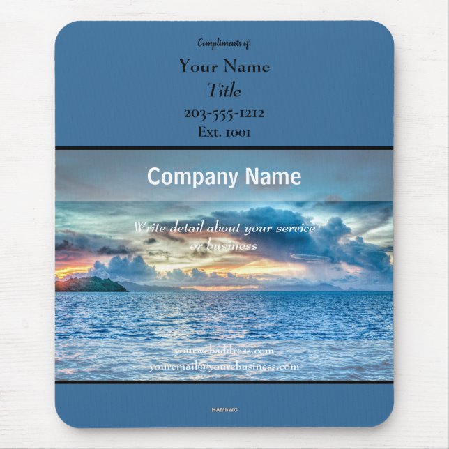 MarknadsföringsMousepad Ocean-HAMbyWG Musmatta (Framsidan)