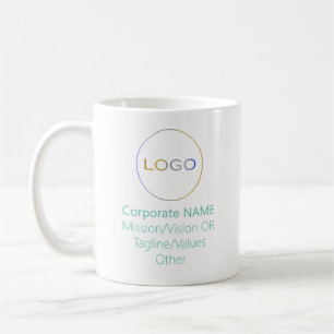 Marknadsföringsreklamfilm med runt Logotyp för för Kaffemugg