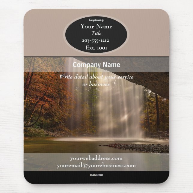 Marknadsföringsstöd för Mousepad Waterfall HAMbyWG Musmatta (Framsidan)