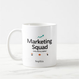 Marknadsföringsteam Anpassat Namn Kaffemugg