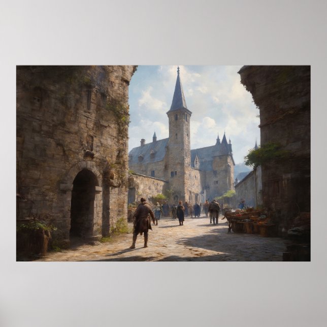 Marknadsgatan Poster (Framsidan)