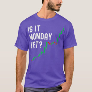 Marknadshandeln i lagrar är måndag och dag ännu t shirt