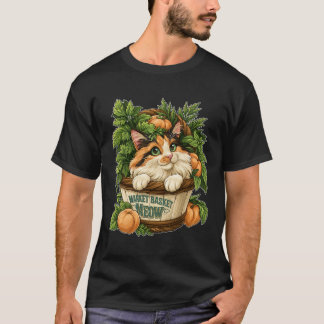 Marknadskorg Mia Gott Katt med Färska Grönsaker T Shirt