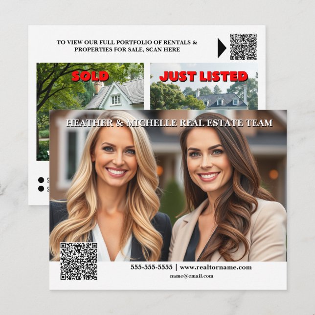 Marknadsledning i Real Gods som genererar redigerb Vykort (Fram/baksida)