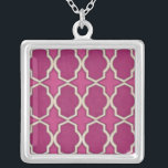 Marknadsmodeller II Silverpläterat Halsband<br><div class="desc">Mönster</div>