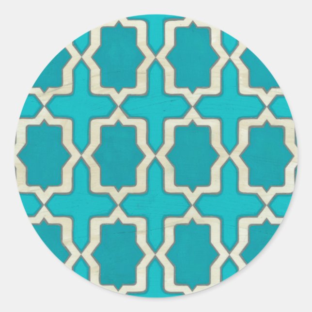 Marknadsmotifer V Runt Klistermärke (Framsida)