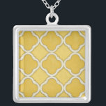 Marknadsmotiv I Silverpläterat Halsband<br><div class="desc">Mönster</div>