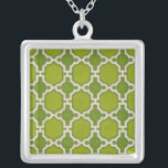 Marknadsmotiv IV Silverpläterat Halsband<br><div class="desc">Mönster</div>