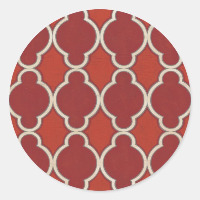 Marknadsmotiv VII Runt Klistermärke (Framsida)