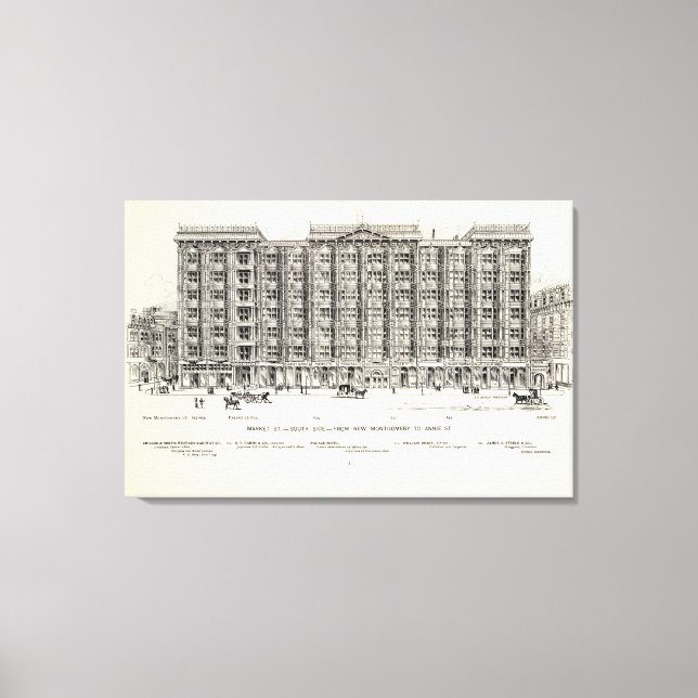 Marknadssidan i New Montgomery och Annie Canvastryck (Framsida)