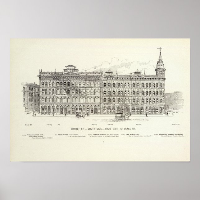 Marknadssidan South Main och Beale Poster (Framsidan)