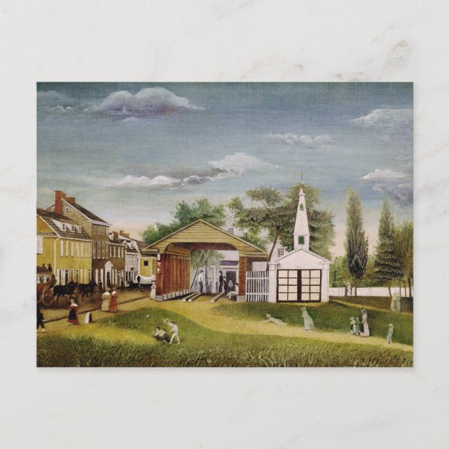 Marknadstorget, Germantown, Pennsylvania Vykort (Framsida)