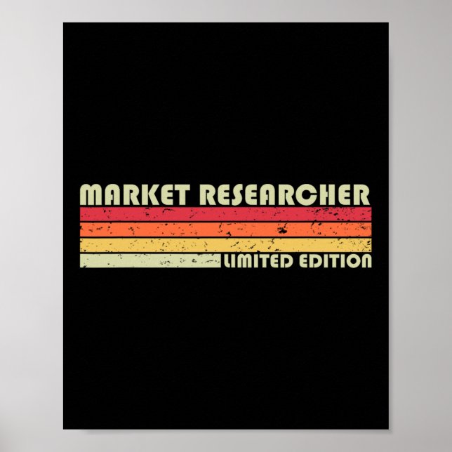 Marknadsundersökare Roligt Jobbtitel Yrke Födelsed Poster (Framsidan)