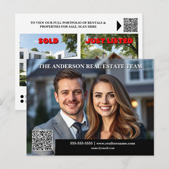 Marknadsuppdatering för huvudgenerering av marknad vykort (Fram/baksida)