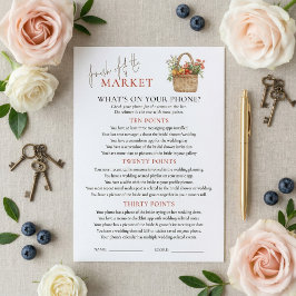 Marknadsvetter på spelkortet för Mobil Möhippa Inbjudningar