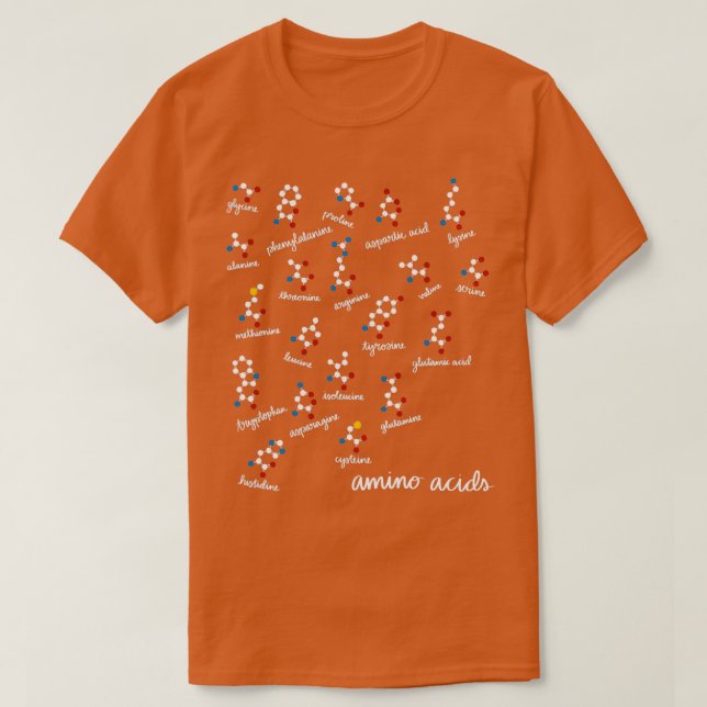 Märkning av aminosyror t shirt (Design framsida)