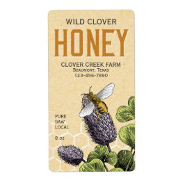 Märkning av bin och honung från Klöver Fraktsedel