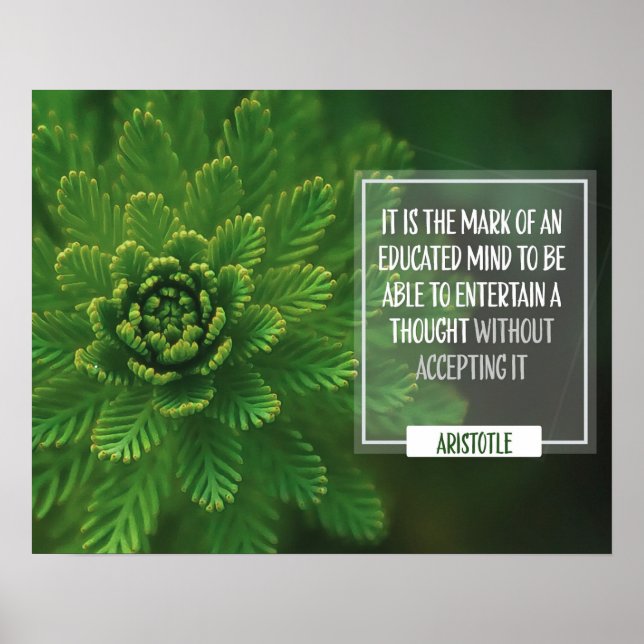 Märkning av ett utbildat sinne poster (Framsidan)