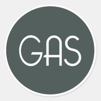 Märkning av GAS-utrustning för registrering och bl Runt Klistermärke