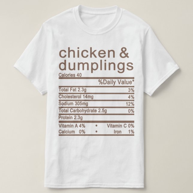 Märkning av höns och dumplåtar med näringsfetter t shirt (Design framsida)