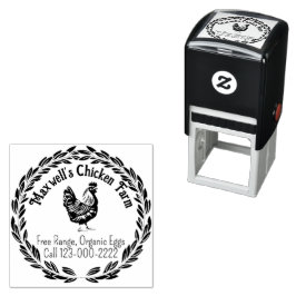 Märkning av hönsens klassiska äggkartong självfärgande stämpel