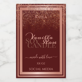 Märkning av lyxburgunys produktförpackningar Ro Gu Mat Etikett