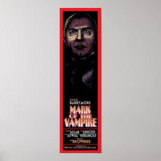 MÄRKNING AV VAMPIRE - KLASSISK FILMOVIE POSTER
