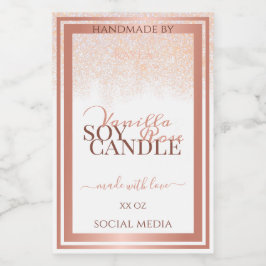 Märkning med luxuriös vit produktförpackning Ro Gu Mat Etikett