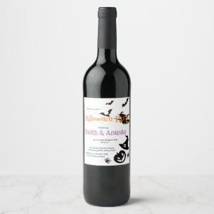 Märkning om Vuxen Halloween fest Vin Vinflaska Etikett