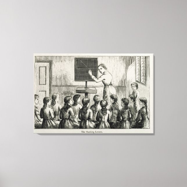 "Märkningslesson", illustration från "A Manual Canvastryck (Framsida)