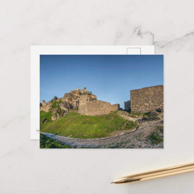 Marko's Torn - Prip, Makedonien Postcard Vykort (Fram/Back In Situ)