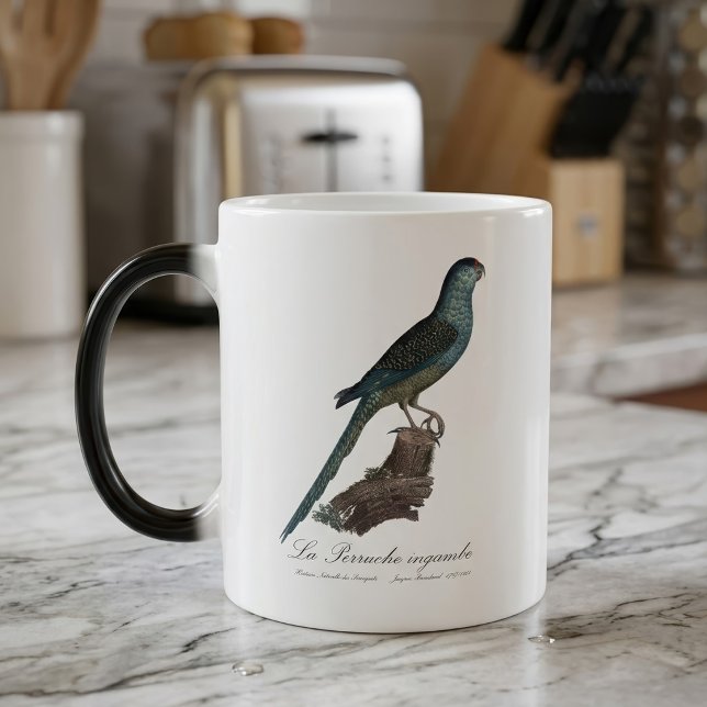 Markpapegoja eller Sumpmarkpapegoja, Pezoporus wal Magisk Mugg (Ground Parrot or Swamp Parrot, Pezoporus Wallicus. Color Morph Mug)