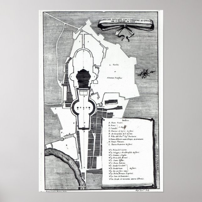 Markplan för Vatikanen, Rom Poster (Framsidan)